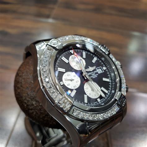 breitling avenger 2 diamond bezel|breitling super avenger ii case.